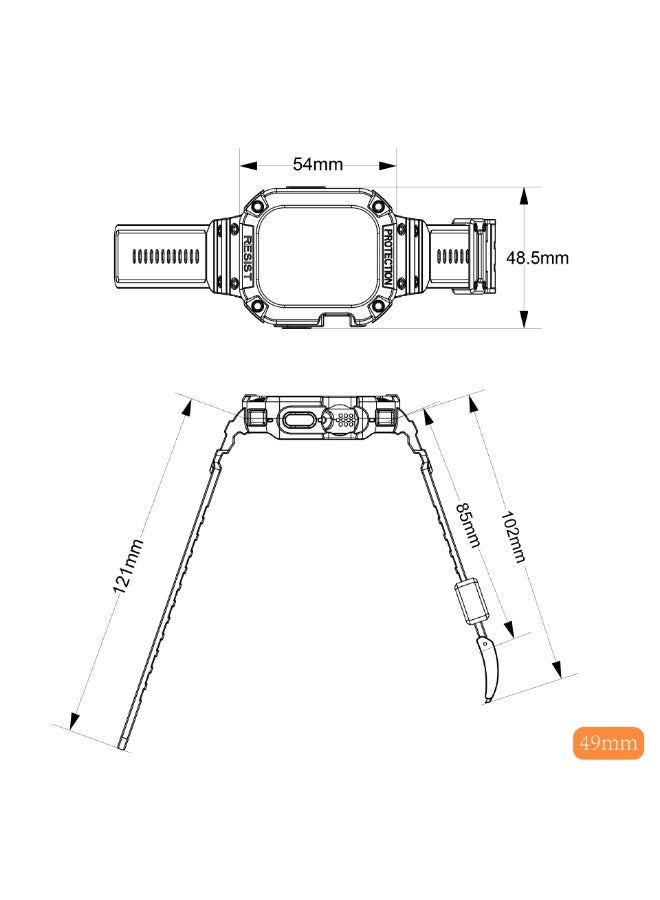Watch Apple Watch 8 Series Strap and Strap, Men's and Women's Straps 42/44/45mm, Compatible with 3-7 Series, Durable Case and Strap, iWatch Strap (Pink+Rose Gold Buckle) - Image 5