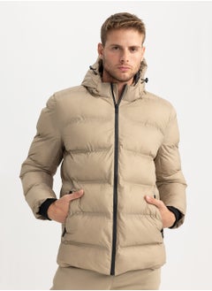 DeFacto Slim Fit Hooded Puffer Jacket With Lining  - Image 1