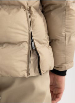 DeFacto Slim Fit Hooded Puffer Jacket With Lining  - Image 3