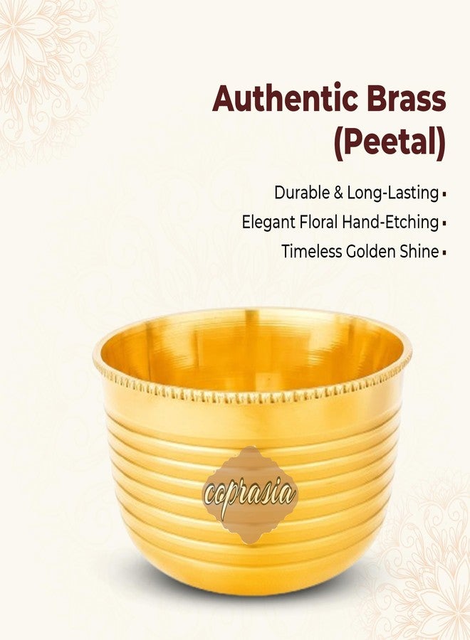 COPRASIA Brass Dining Bowl || Peetal ki Khane ki Katori || Dinner Bowl (Pack of 2) - Image 5