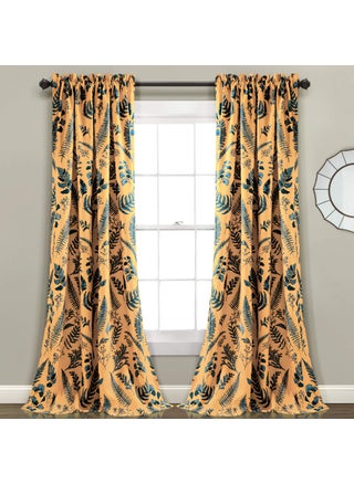 Lush Decor Devonia Allover Light Filtering Window Curtain Panel Pair 52W x 95L Yellow  Blue - pzsku/Z905B5657FD8B707C7B3FZ/45/1749491249/25136c62-4b31-473f-91fd-9e2c659141fd