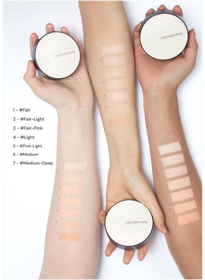 JUNG SAEM MOOL - [JUNGSAEMMOOL OFFICIAL] Essential Skin Nuder Cushion (Fair Pink) | Refill Included | Natural Finish | Buildable Coverage | Makeup Artist Brand - Image 1