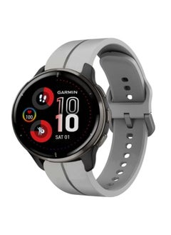 Generic Replacement Strap For Garmin Venu 2 Plus 20mm Loop Silicone Watch Band Grey 