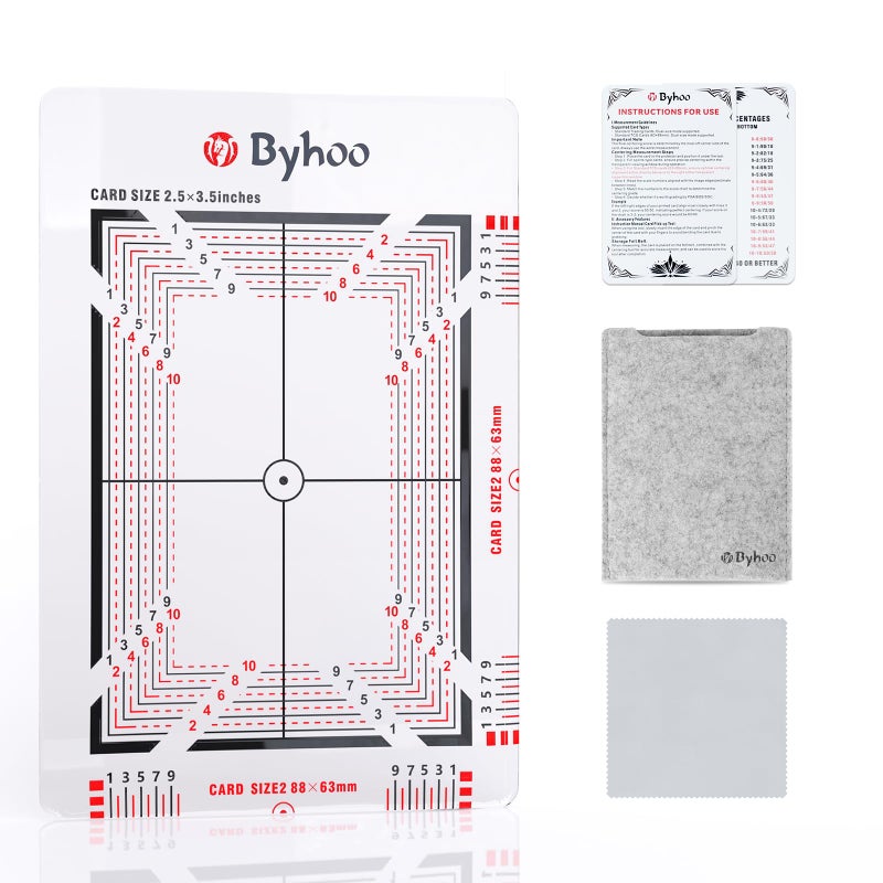 Byhoo Card Grading Kit Professional Card Centering Tool Precision Centering System Magnifying Card Inspection Tool AntiScratch Card Grading Tool Compatible with Pokmon Cards Sports Cards - Image 3
