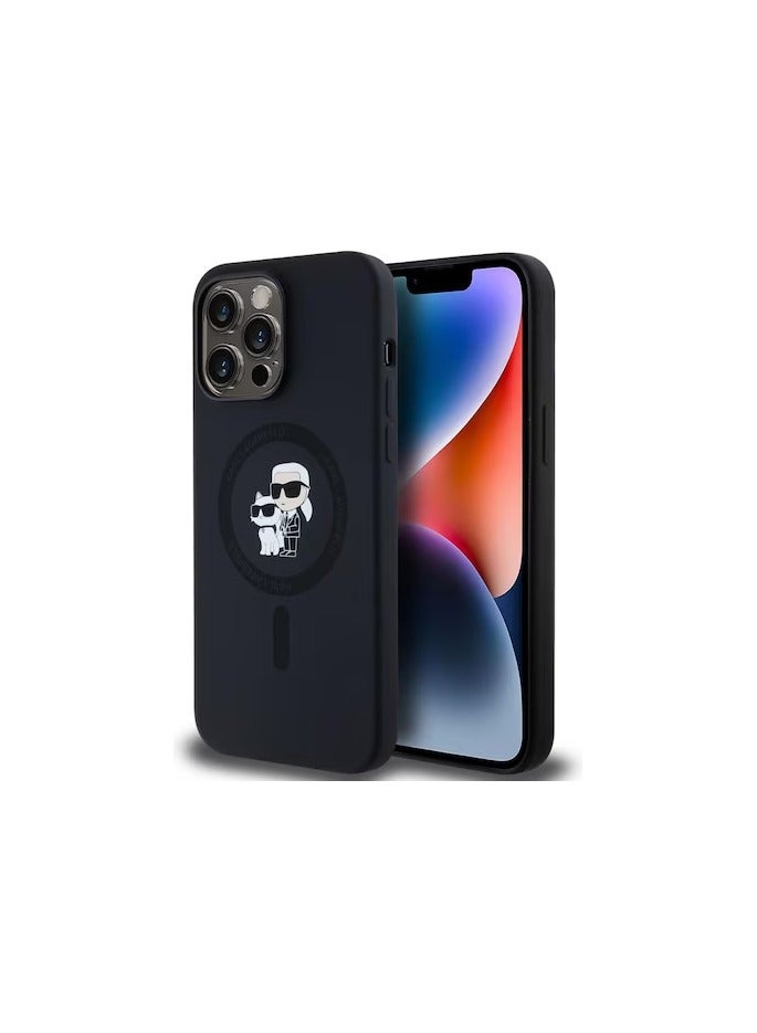 Karl Lagerfeld 14 Pro Max 6.7" black hardcase Silicone Karl & Choupet - Image 2