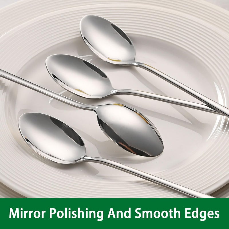 Dehov 7.5 Inches Stainless Steel Iced Tea Spoons,Set Of 8 Long Stirring Spoons For Coffee,Cocktail,Ice Cream,Long Handle Iced Teaspoons For Bar - Image 3