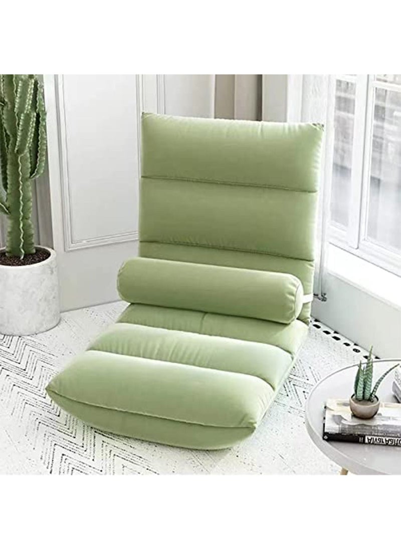 GT-Wheel - Lazy Floor Chair Adjustable Sofa Folding Cushion for Games Reading - Image 1