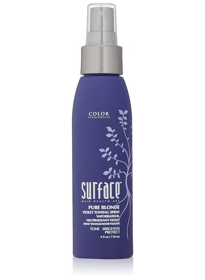 Surface Hair سبراي تلوين الشعر - بلوند أرجواني نقي - يلون، يضيء ويحمي الشعر - 4 أونصة سائلة - Image 1
