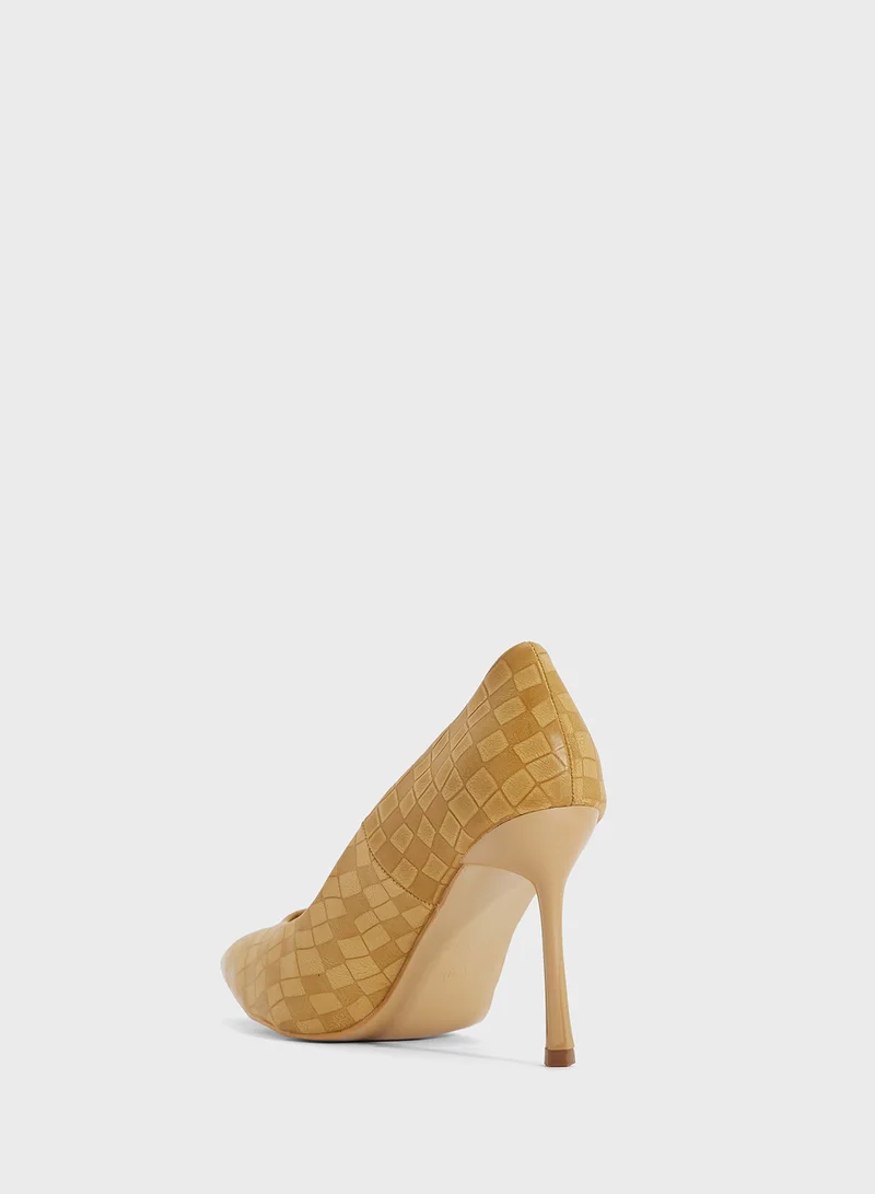 ELLA Woven High Heeled Pump
