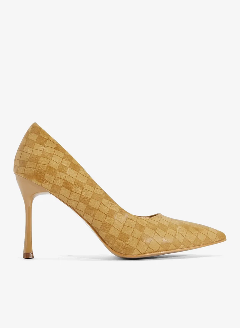 ELLA Woven High Heeled Pump