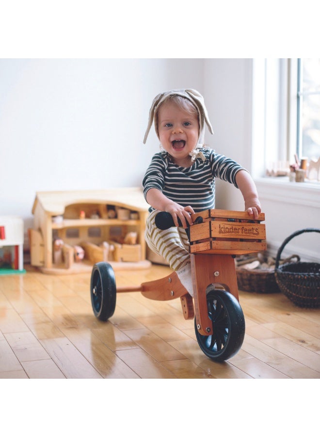 Kinderfeets Tiny Tot 2-in-1 Wooden Balance Bike - Premium High Quality Toddler Walker - Image 2