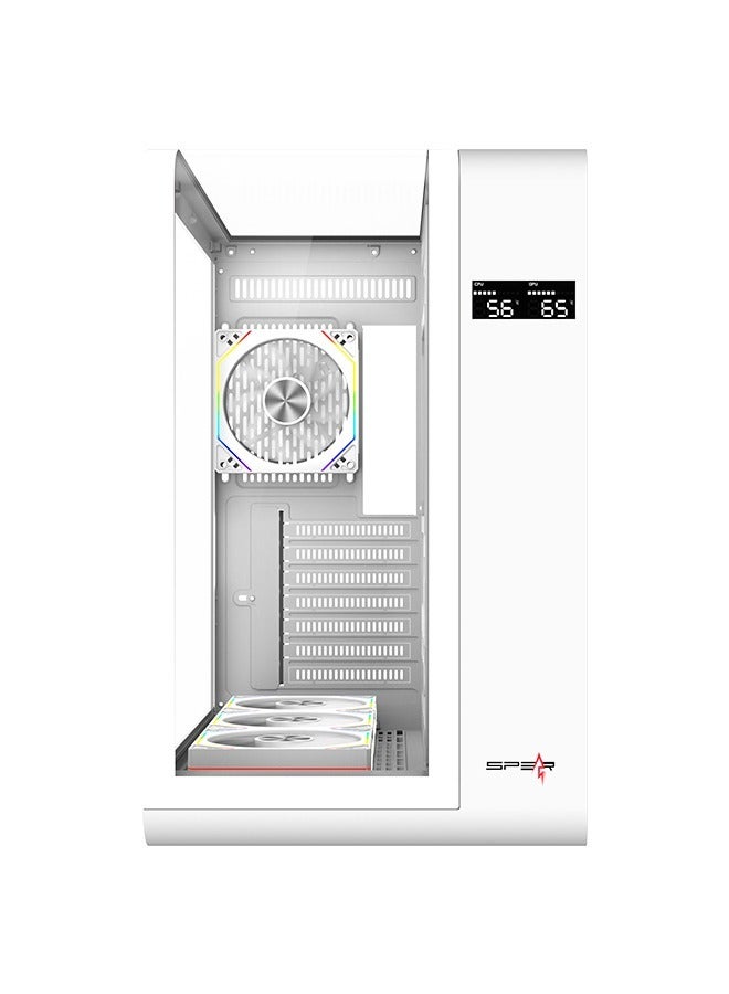 Meer Plus RGB Mid Tower Gamin Case White - Image 5