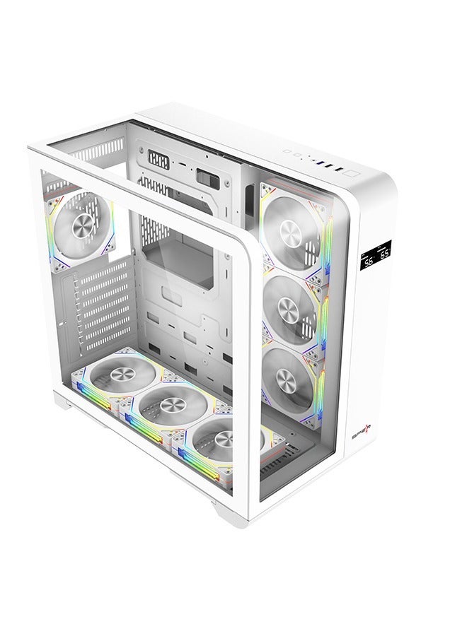 Meer Plus RGB Mid Tower Gamin Case White - Image 2