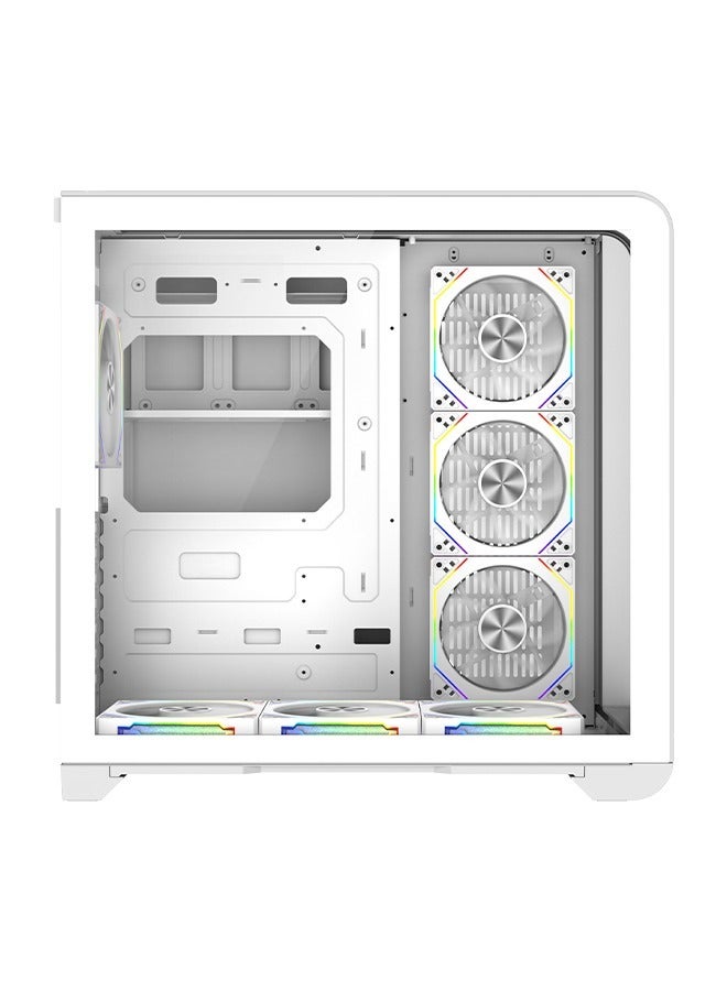 Meer Plus RGB Mid Tower Gamin Case White - Image 3