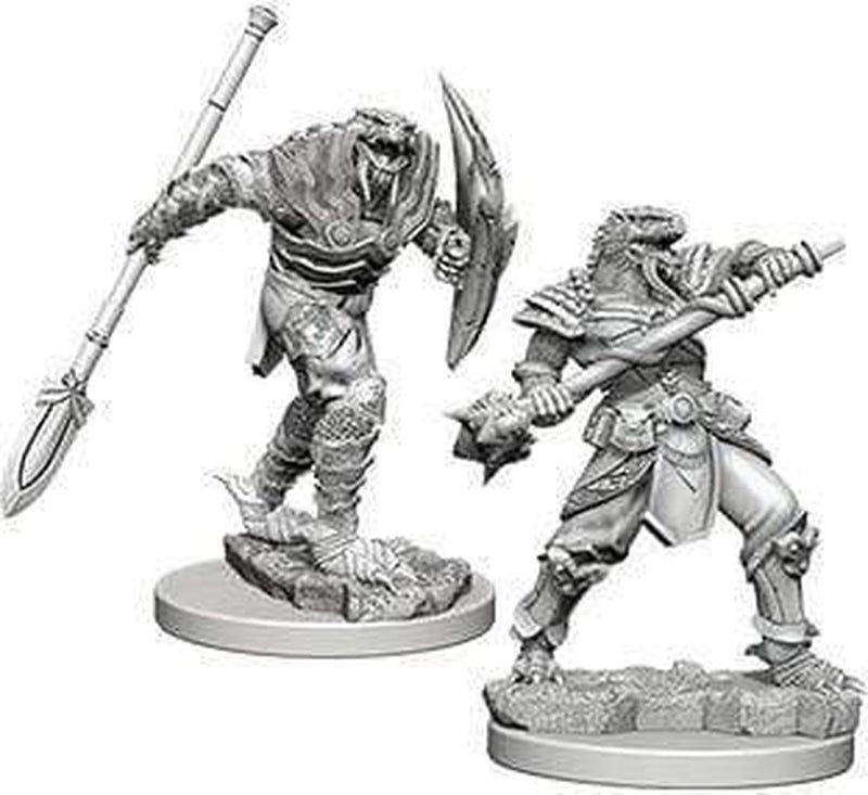 NECA D&D Nolzur's Marvelous Miniatures: Dragonborn Male Fighter with Spear - Image 1