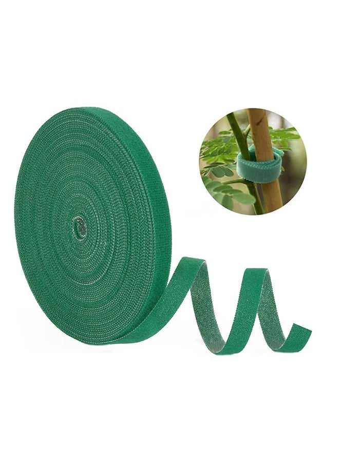 Hihonor Plant Ties,Reusable Nylon Plant Ties,5m Self-Adhesive Tape,Adjustable Plant Holder for Growing Trees/Veggies(0.6 in X 16.4 Ft)  - Image 1