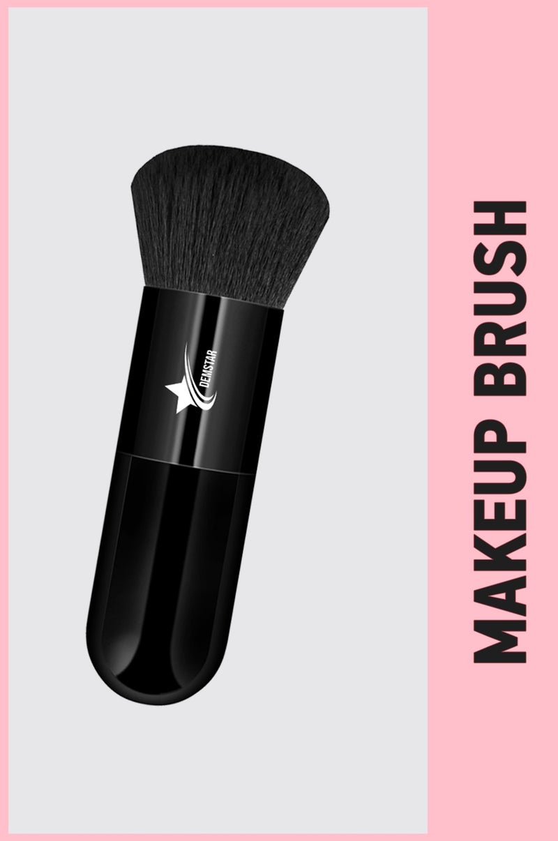 Demstar Professional Make-Up Luxury Full Black Kabuki Foundation and Blush Makeup Brush  - Image 1
