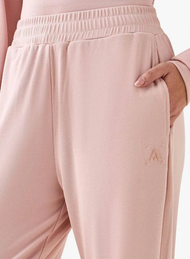 Splash Active Pink Women Elasticated Waist Track Pants for Women | Best Price UAE