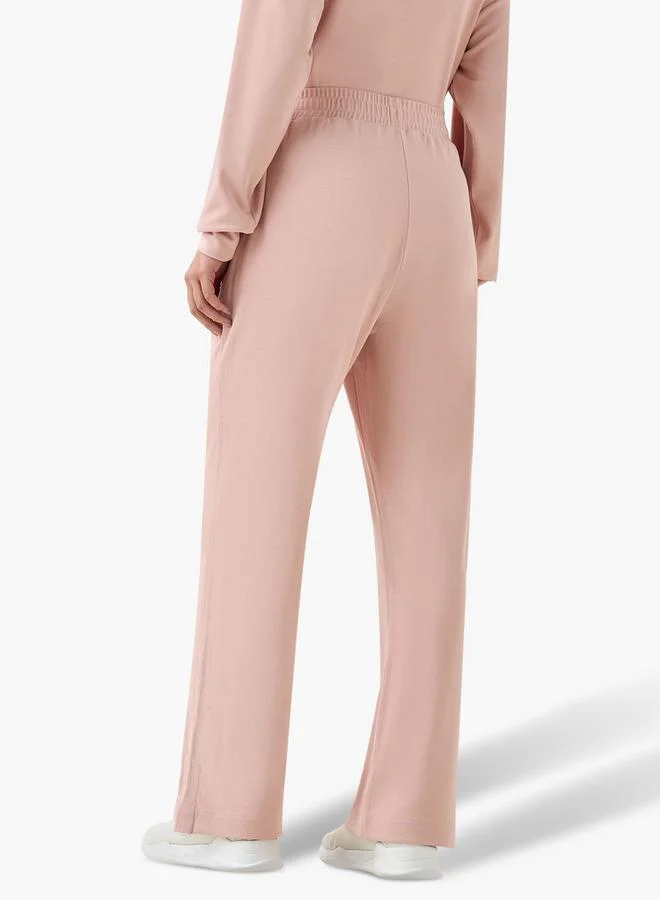 Splash Active Pink Women Elasticated Waist Track Pants for Women | Best Price UAE