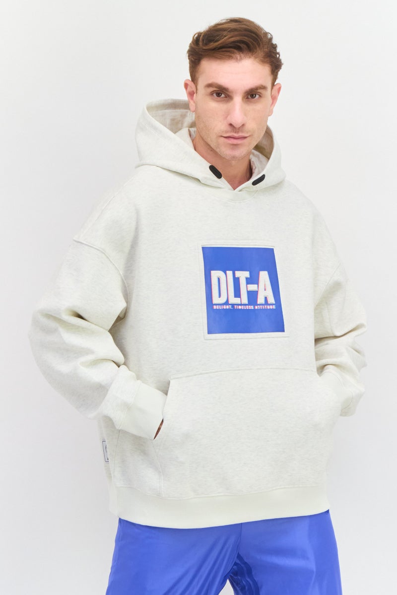 SKECHERS Men Sportswear Fit Long Sleeve Outdoor Hooded Sweatshirt, Light Grey  - Image 1