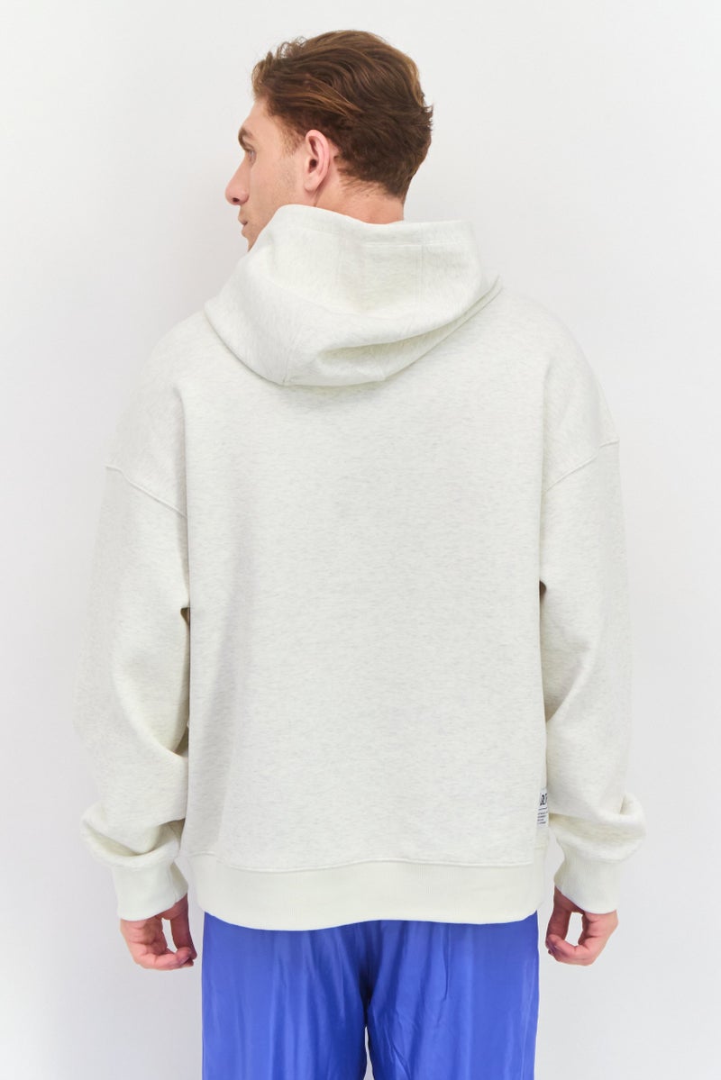 SKECHERS Men Sportswear Fit Long Sleeve Outdoor Hooded Sweatshirt, Light Grey  - Image 2