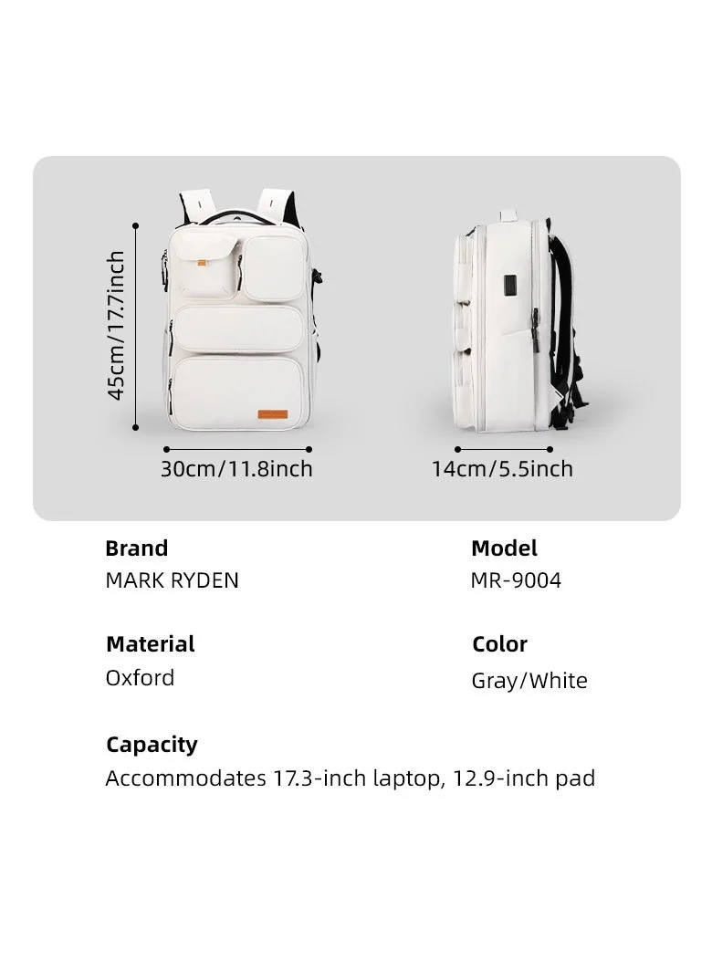 Mark Ryden  MARK RYDEN 9004 17Inch Backpack - Large Capacity, Waterproof, and USB Charging Port for Urban Commuters  | Best Price UAE