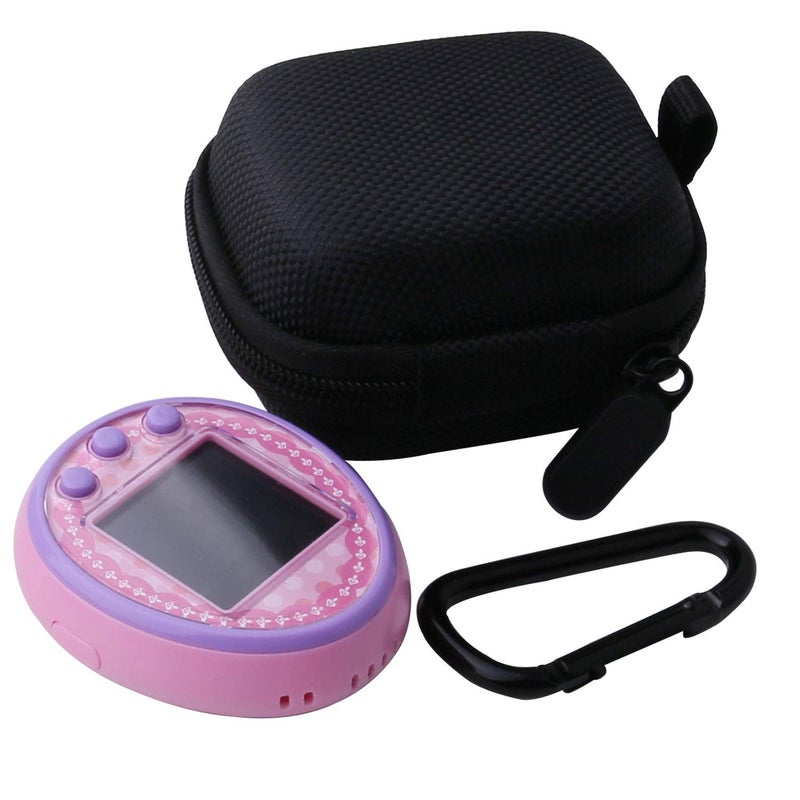 WERJIA حافظة تخزين صلبة WERJIA للعبة الحيوانات الأليفة التفاعلية Tamagotchi On (أسود) - Image 5