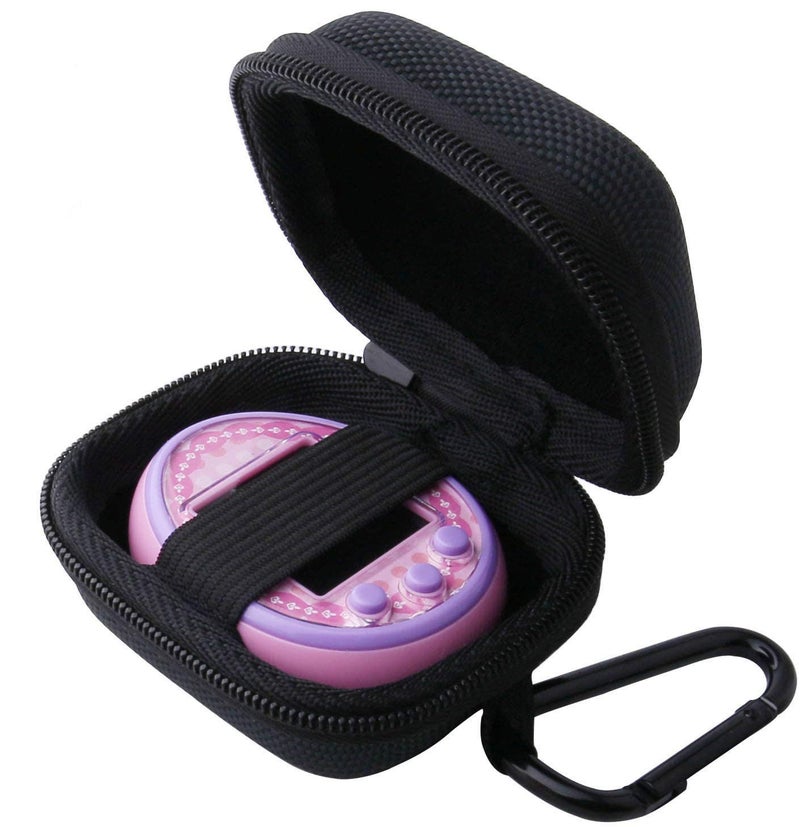 WERJIA حافظة تخزين صلبة WERJIA للعبة الحيوانات الأليفة التفاعلية Tamagotchi On (أسود) - Image 1