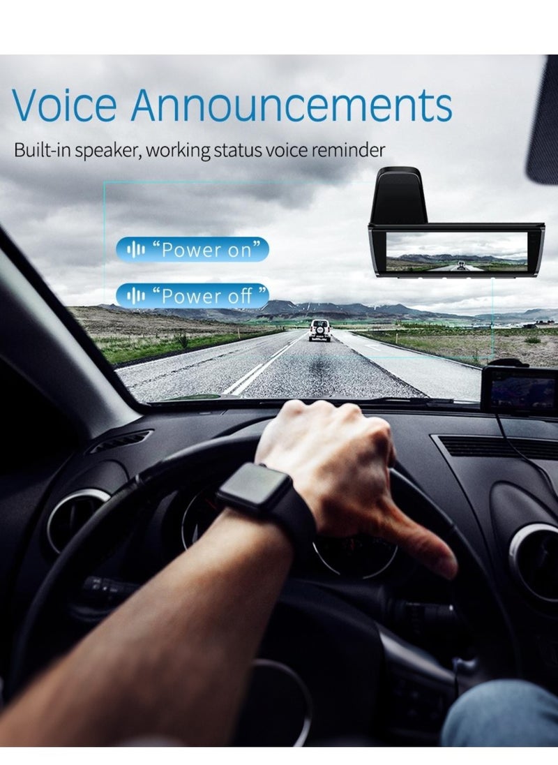 Generic - 4k 8MP Dash Cam Front and Rear, 3.59" IPS Screen, Built-in GPS 5G WiFi Dash Camera for Cars with App, UHD 2160P Night Vision Free 128G SD Card, 170° Wide Angle, HDR, ADAS,24H Parking Mode - Image 1