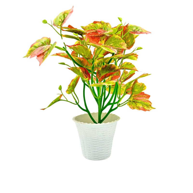 Madhav Enterprises Artificial Plants with Pot Showcase Decoration Plants Leaf Fake Plant Artificial Plants for Home Decor Office Gifting Plants Decorative Potted Plants RVAP19 - Image 1
