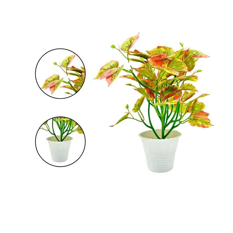 Madhav Enterprises Artificial Plants with Pot Showcase Decoration Plants Leaf Fake Plant Artificial Plants for Home Decor Office Gifting Plants Decorative Potted Plants RVAP19 - Image 4