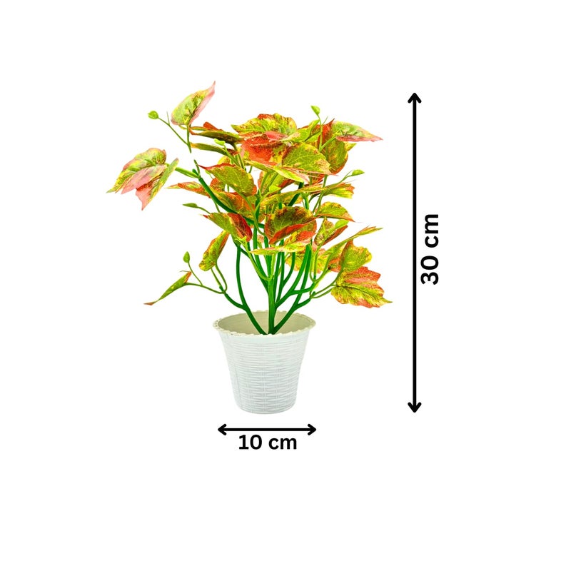 Madhav Enterprises Artificial Plants with Pot Showcase Decoration Plants Leaf Fake Plant Artificial Plants for Home Decor Office Gifting Plants Decorative Potted Plants RVAP19 - Image 2