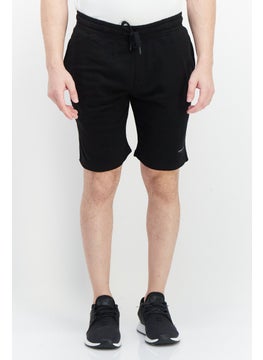Men Plain Pull On Basic Short, Black