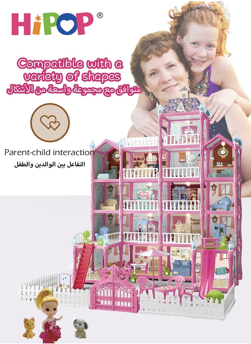 DIY Doll House,Big Size 5 Floors 19 Rooms Castle House With Decorating Dollhouse Accessories And Furniture,DIY Building Toys - pzsku/Z905BFC5CC38B451BA634Z/45/_/1698043437/fe406a94-c5ef-4de7-89d9-83fa41f07c20