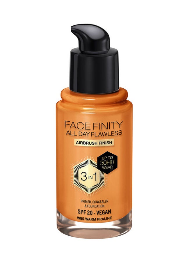 Max Factor Facefinity All Day Flawless Foundation - W89 Warm Praline  - Image 1