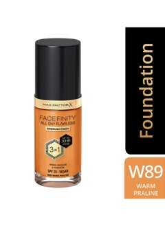 Max Factor Facefinity All Day Flawless Foundation - W89 Warm Praline  - Image 2