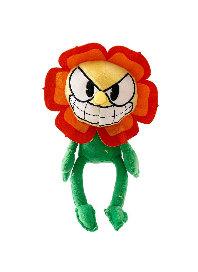 Y&D 1-Piece Cuphead Game Stuffed Toy  Cagney Carnation 25cm  - Image 1
