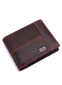 FEND Fend Genuine Leather Men's Wallet with RFID Protection Brown  - Image 2