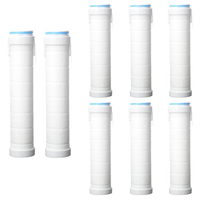 SHOWER FILTER FOR HANDHELD SHOWER HEAD SHOWER FILTER REPLACEMENT HIGH PRESSURE HANDHELD SHOWER HEADS FILTER SET OF 8 REPLACEMENT FILTERS FOR HARD WATER REMOVE CHLORINE AND HARMFUL SUBSTANCES