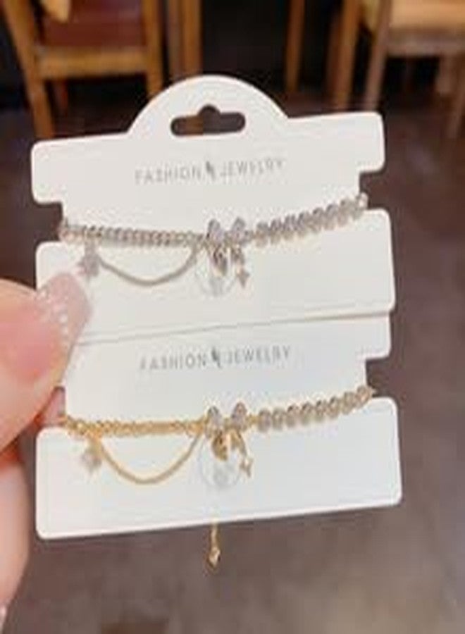 DivaGlamz Bow Zircon Bracelet - Friendship Is Like A Bow For Women, Adjustable Ribbon Bow Beaded Chain White Pink CZ Friendship Bracelets To My Best Friend Fashion Gifts Jewelry (Bow Silver-1) - Image 4