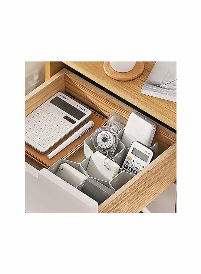 8pcs DIY Plastic Grid Drawer Divider Organizer for Underwear Belt Scarf Socks Storage - Image 4