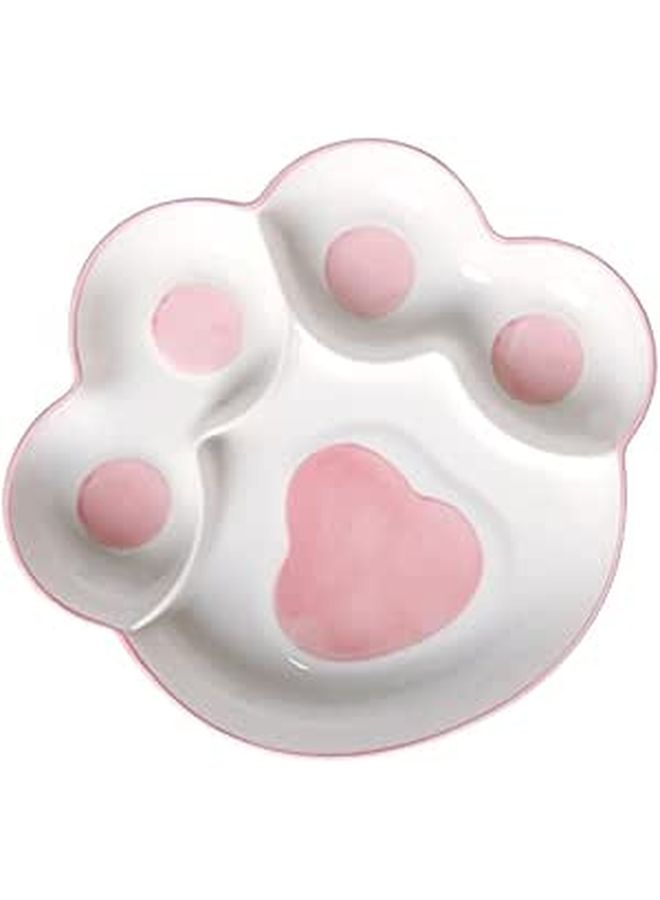 MAGCULULU Ceramic Divided Plate Cartoon Dinnerware Hand Painted Serving Tray For Portion Control Family Meals - Image 1