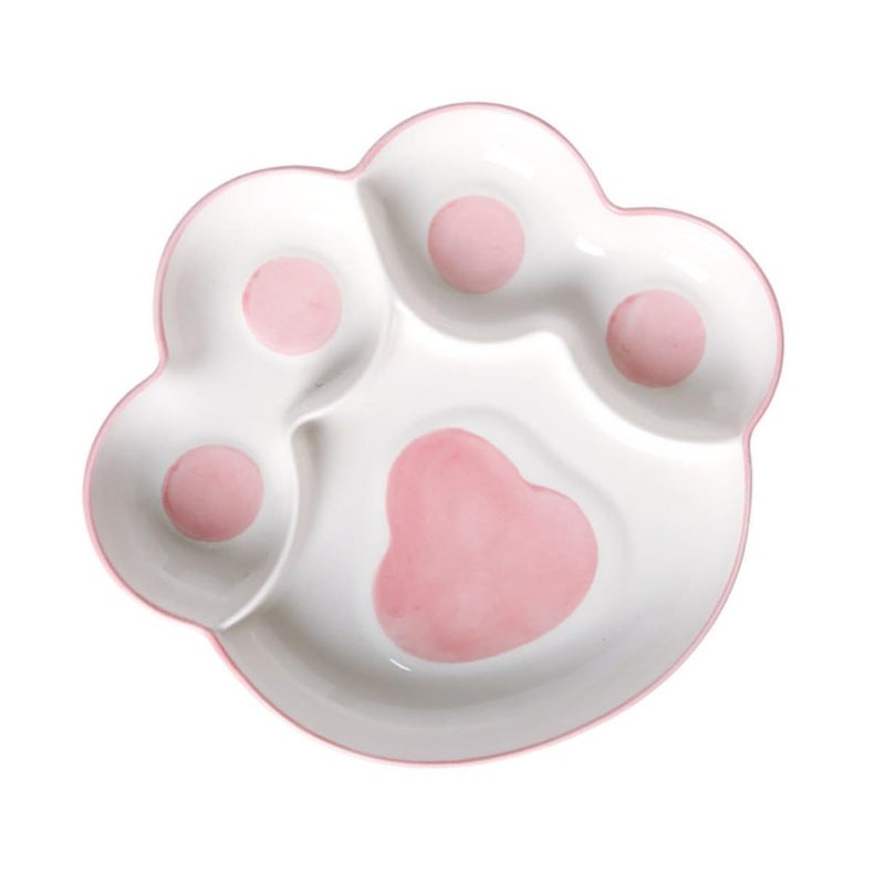 MAGCULULU Ceramic Divided Plate Cartoon Dinnerware Hand Painted Serving Tray For Portion Control Family Meals - Image 2