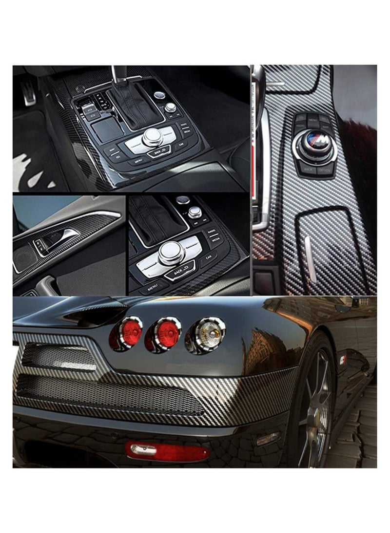 SYOSI Vinyl Wrap Self Adhesive 5D Carbon for Car Van Motorbike Interior and Exterior Tech Bubble Free - Image 3
