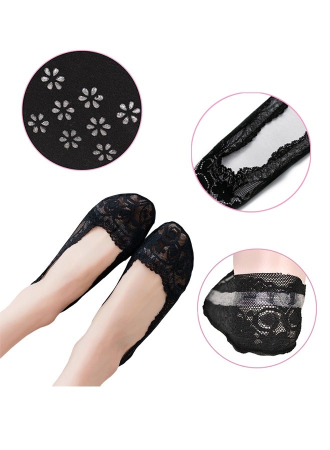 10 Pairs Summer Women's Lace Ankle Socks, Transparent Sheer Socks and No Show Lace Socks Sets for Women Girls - Image 2