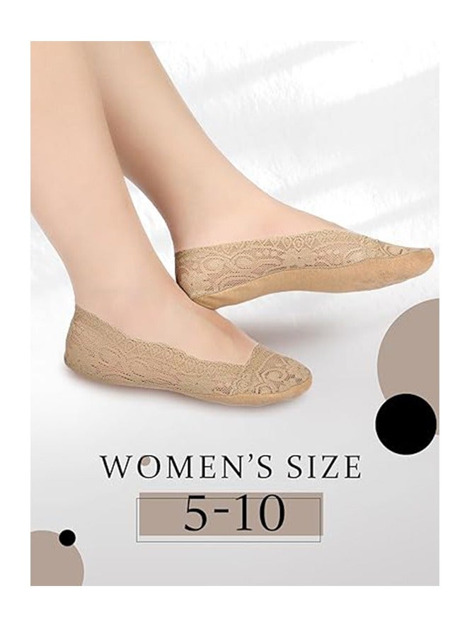 10 Pairs Summer Women's Lace Ankle Socks, Transparent Sheer Socks and No Show Lace Socks Sets for Women Girls - Image 4