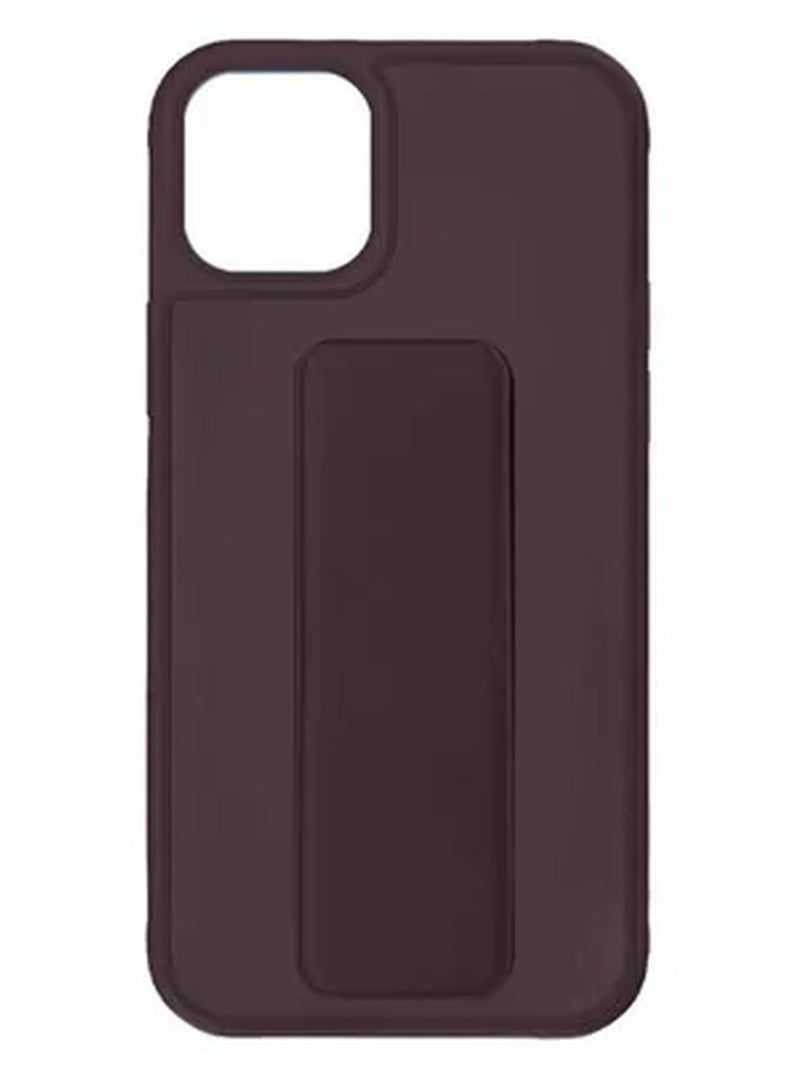 Apple iPhone 14 Pro Case With Hand Grip Foldable Magnetic Kickstand Wrist Strap Finger Grip Cover 6.1 Inch Maroon - Image 3
