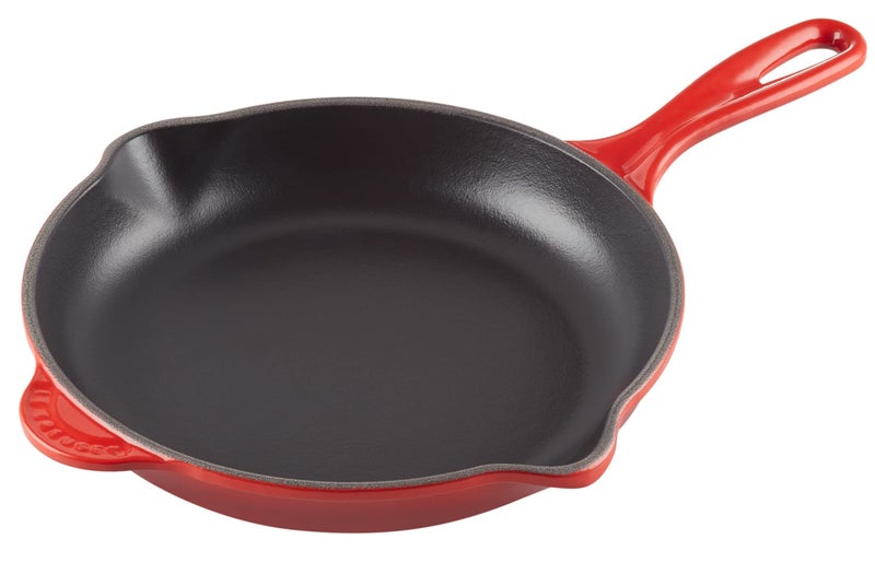 Le Creuset Le Creuset Classic Cast Iron Handle Skillet, 9", Cerise  - Image 1