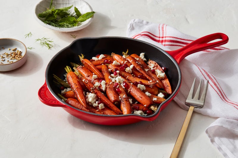 Le Creuset Le Creuset Classic Cast Iron Handle Skillet, 9", Cerise  - Image 2
