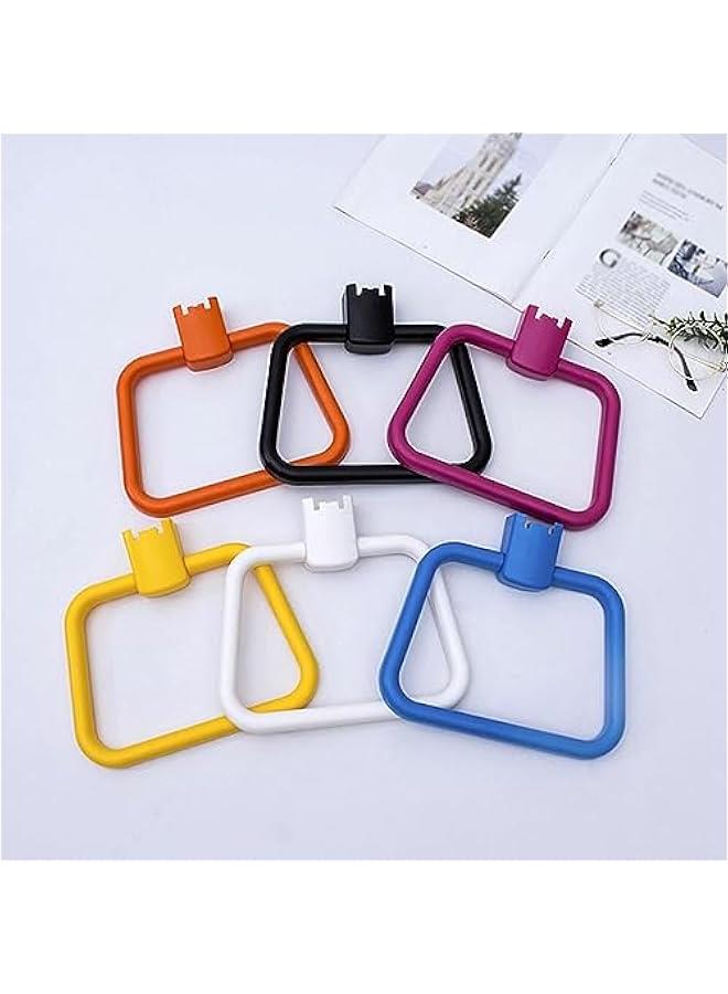 Suction Cup Towel Rings, Hanging Towel Rack, Washcloth Wall Mount Hand Towel Holder for Kitchen, Black - Image 5